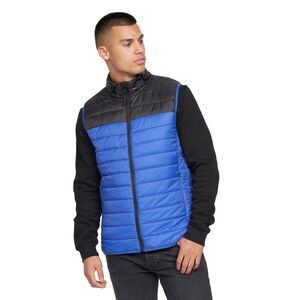 Crosshatch Mens Presnell High-Neck Vest / Blue